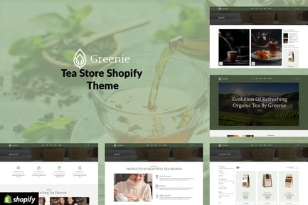 Greenie - Organic Tea, Coffee Store Shopify Theme