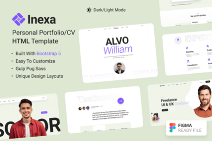 Inexa - Creative Personal Portfolio HTML Template