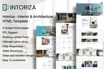 Intoriza - Interior & Architecture HTML Template