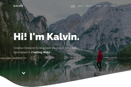 Kalvin - Personal Portfolio Template