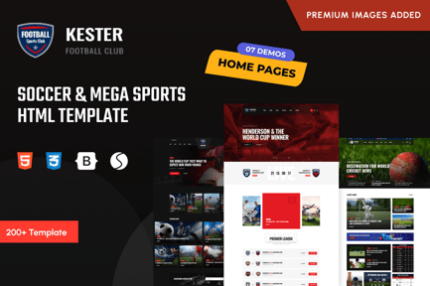 Kester -Soccer & Mega Sports HTML Template