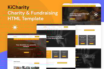 KiCharity - Charity & Fundraising HTML Template