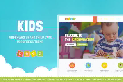 Kids - Day Care & Kindergarten WordPress Theme