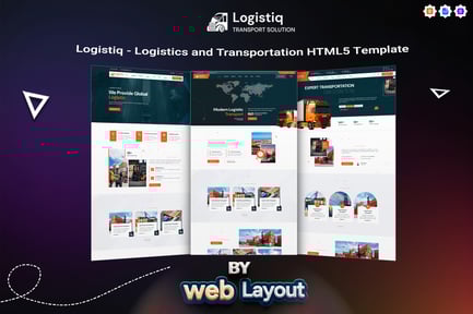 Logistiq - Logistics, Transportation HTML Template