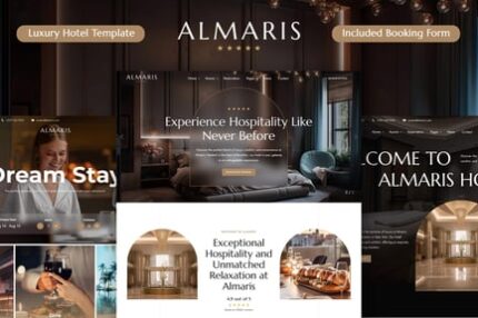 Luxury Hotel Booking Website Template - Almaris