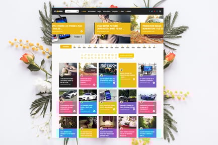 Vloma Grid - Blog / Magazine Video WordPress Theme