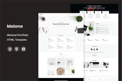 Malone - Minimal Portfolio HTML Template