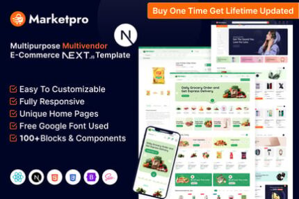 MarketPro - eCommerce Multivendor React Next JS