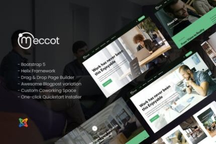 Meccot - Dynamic Coworking Space Joomla Templates