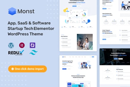 Monst - App SaaS & Software Startup WP Theme