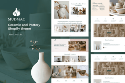 Mudmac - Ceramic and Pottery Shopify Theme
