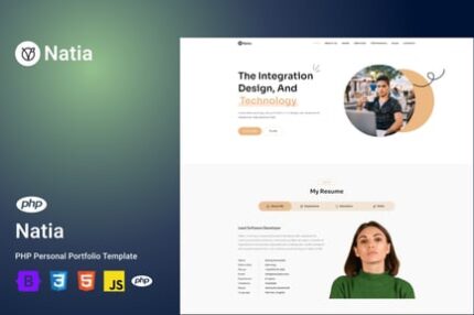 Natia - Personal Portfolio PHP Template