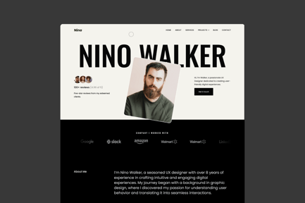Nino - Modern Portfolio Template