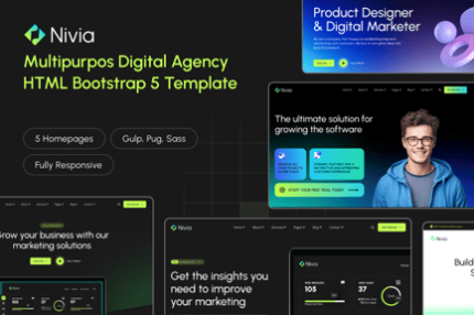 Nivia - Multipurpos Digital Agency HTML Template