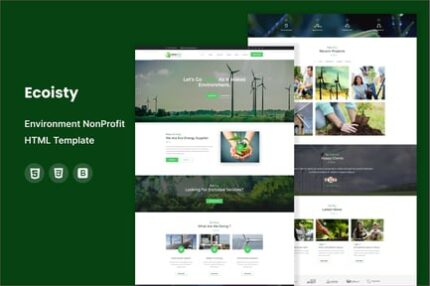 Ecoisty - Environment / Non-Profit HTML Template