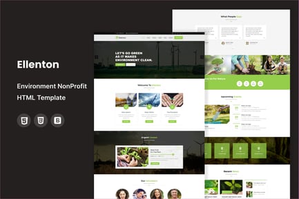 Ellenton - Environment / Non-Profit HTML Template
