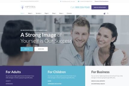 Optima - Psychology Center Website Template