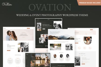 Ovation - Wedding & Event Photography WordPress Th