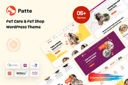 Patte - Pet Care & Pet Shop WordPress Theme