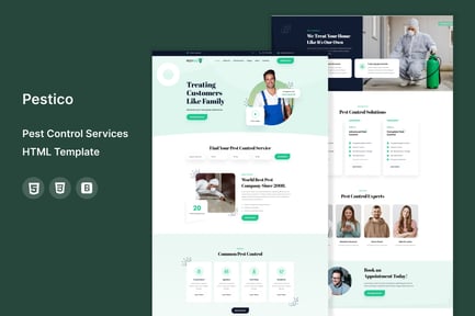 Pestico - Pest Control Services HTML Template