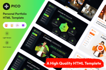 Pico - Personal Portfolio HTML Template