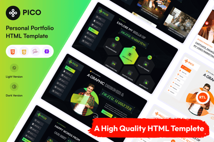 Pico - Personal Portfolio HTML Template