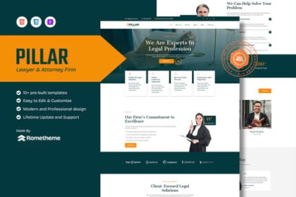 Pillar - Lawyer & Attorney HTML Template