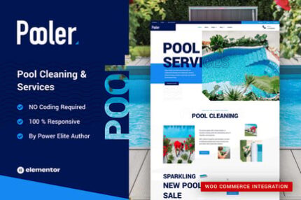 Pooler - Swimming Pool Cleaning Services WordPress