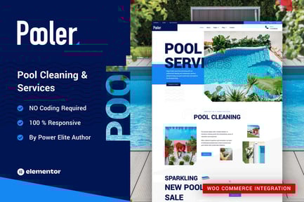 Pooler - Swimming Pool Cleaning Services WordPress