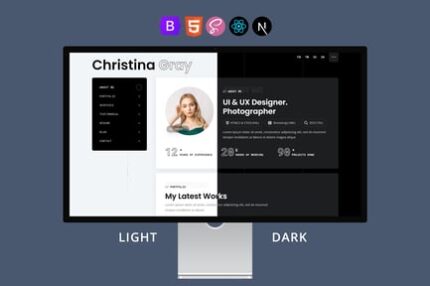 Gray - NextJS Personal vCard/Portfolio Template