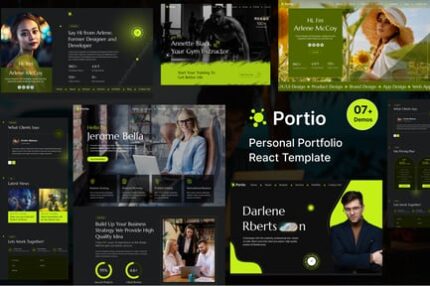 Portio | Personal Portfolio Resume React Template