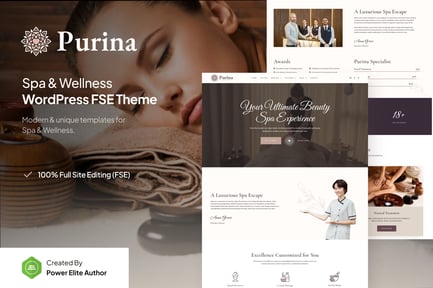 Purina – Spa & Wellness FSE WordPress Theme