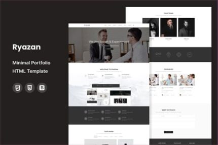 Ryazan - Minimal Portfolio HTML Template