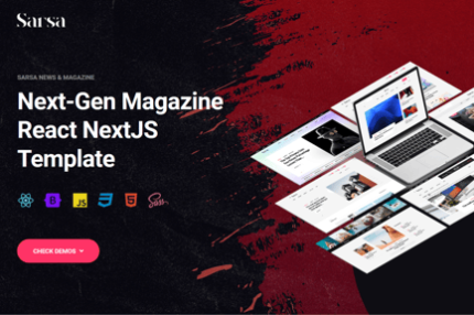 Sarsa - News & Magazine NextJS Template