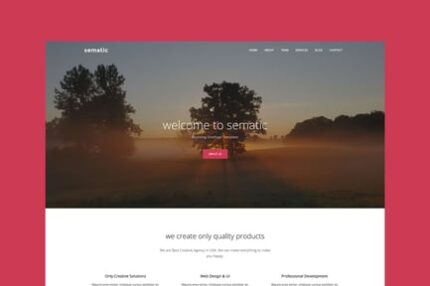 Sematic - One Page Joomla Template