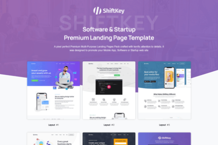 Shiftkey - App Landing Pages Pack NextJS Template