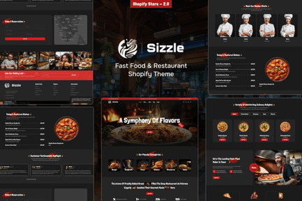 Sizzle - Fast Food & Restaurant Shopify Theme