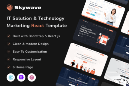 Skywave - IT Solution & Technology React Landing