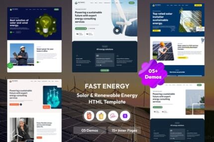 Solar & Renewable Energy HTML Template