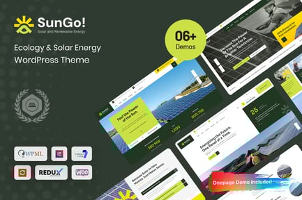 Sungo - Ecology & Solar Energy WordPress Theme