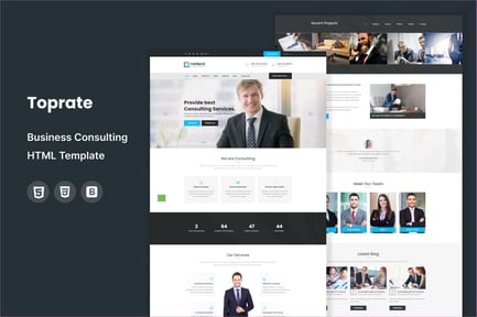 Toprate - Business Consulting HTML Template