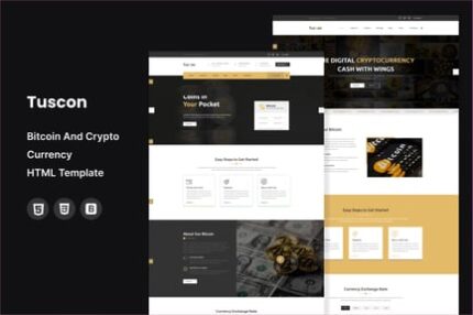 Tuscon - Bitcoin And Crypto Currency HTML Template