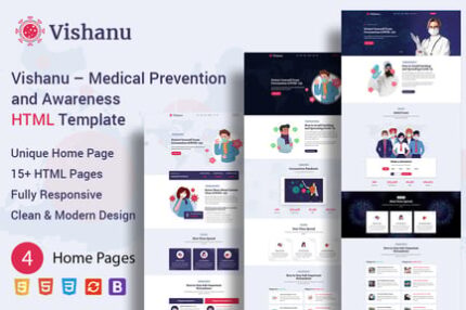 Vishanu – Medical Prevention and Awareness HTML