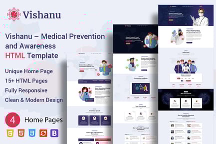 Vishanu – Medical Prevention and Awareness HTML