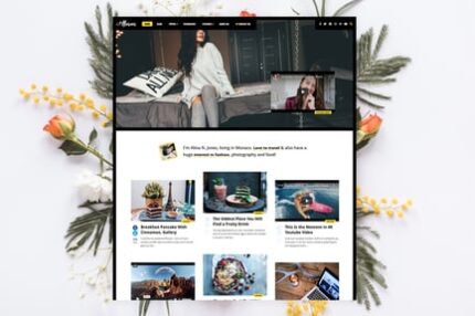 Alinan - Personal Blog / Vlog WordPress Theme
