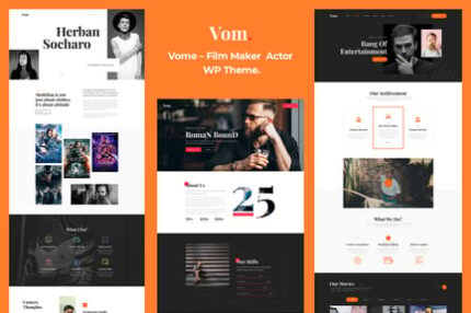 Vome - Film Studio Movie Producti WordPress Theme