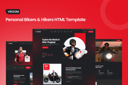 VROOM - Personal Bikers & Hikers HTML Template