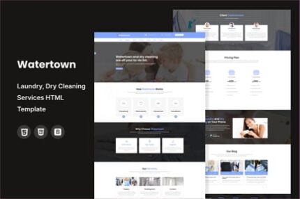 Watertown : Dry Cleaning Services HTML Template