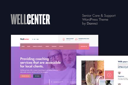 Wellcenter - Senior Care & Support WordPress Theme