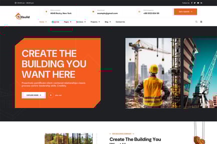 Xbuild - Factory & Industrial Business React NextJ